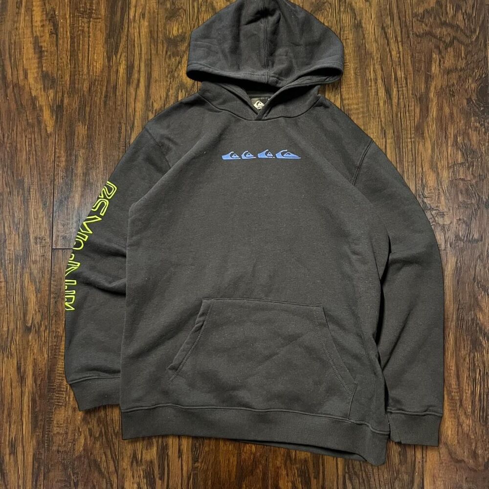 Quiksilver kids Black and Grey Hoodie